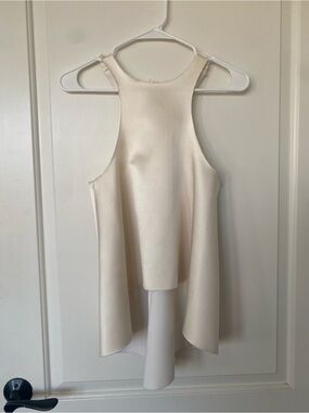 Bec & Bridge White Silk Tank US2